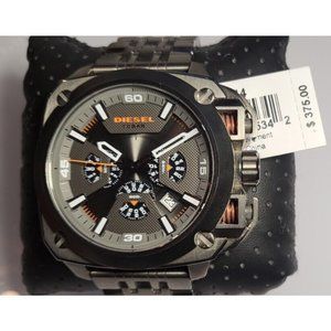DZ7344 BAMF Grey Ion-plated Stainless Steel 57.5mm Quartz Chronograph Men Watch